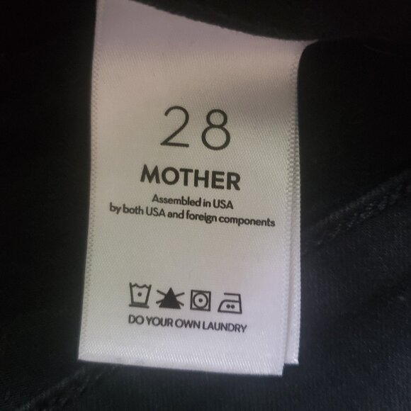 MOTHER Insider Crop Step Black Fray Jeans - Picture 13 of 16